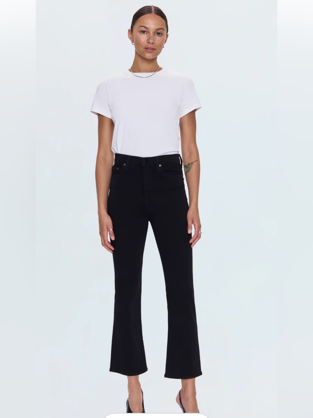 Pistola Black Lennon High Rise Bootcut Cropped Pant Women’s 26